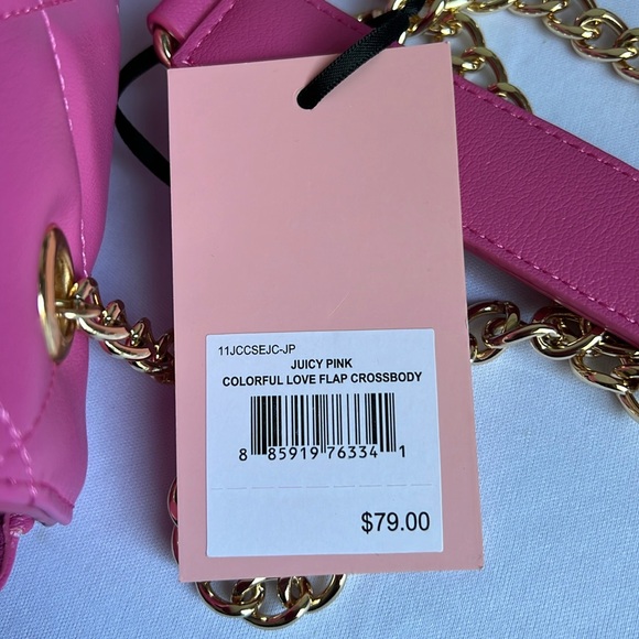 Juicy Couture Pink love Flap Crossbody Bag - Picture 7 of 13